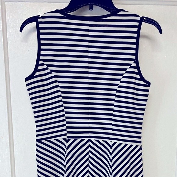 NY&CO Black & White Stripe Dress-Size XS - Picture 4 of 7